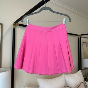 Pleated mini skirt